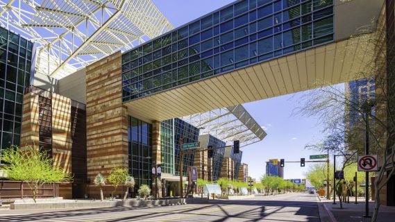 Sky Bridge over Canyon on Third at Phoenix Convention Center Sky Bridge over Canyon on Third at Phoenix Convention Center